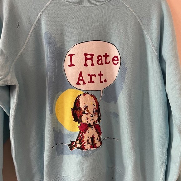 NWT Marc Jacobs x Magda Archer Sweatshirt Blue Size Medium - Picture 4 of 12